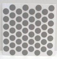 Fastcap Adhesive Cover Caps Pvc Fog Grey 9/16 (1 Sheet 52 Caps) by Fastcap