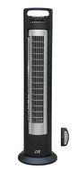 SPT SF-1523 Reclinable Tower Fan with Ionizer, Black and Silver