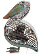 Deco Breeze DBF0366 Cast-Metal 16-1/2-Inch Pelican-Shaped Decorative Fan N2