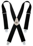 Custom LeatherCraft 110BLK Heavy Duty Work Suspenders, Black by Custom Leathercraft