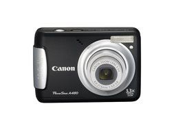 Canon PowerShot A480 10 MP Digital Camera with 3.3x Optical Zoom and 2.5-inch LCD (Silver) N5
