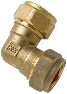 Bulk Hardware BH01540 15mm Brass Compression Fittings Elbow (Pack of 5) by Bulk Hardware