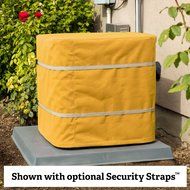 Outdoor Air Conditioner Cover 30"x30"x36" - 16oz Treated Canvas - Golden Tan - Made in the USA - 3-year Warranty