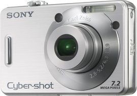 Sony Cybershot DSCW70 7.2MP Digital Camera with 3x Optical Zoom N5