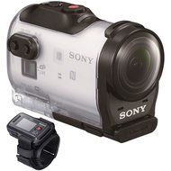Sony Action Cam HDR-AZ1 Mini HD Video Camera Camcorder &amp; Live View Remote with 64GB Card + Battery + 2 Helmet... N5