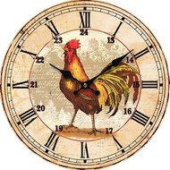 MuLuo 14 inch Cock Printing Living room Clocks bedroom Wall Watches work Round E N4