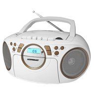 Koramzi Portable CD Boombox Full Range Stereo Sound System w/ Top-Loading MP3 CD Player, Cassette Player and Recorder... N5