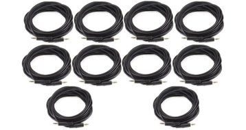 Monoprice 100647 50' 3.5mm Stereo Plug/Plug M/M Cable, Black N10