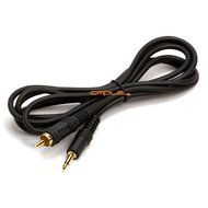 6ft Black Audio Cable 3.5mm Mono Male to RCA Mono Male Connectors N2