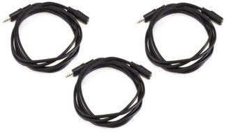 Monoprice 100647 50' 3.5mm Stereo Plug/Plug M/M Cable, Black N11
