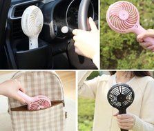 BH USB Mini Handheld Spray Fan, Humidifier Fan Rechargeable Portable Personal Cooling Mist Fan for Desktop Tabletop...