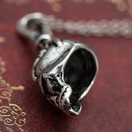 New Vintage Silver Skull Head Men's Pendant For Chain Necklace N2