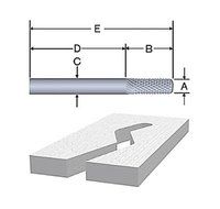 Bosch 85619 1/4-Inch Diameter 3/4-Inch Cut Solid Carbide Fiberglass Bur Router Bit 1/4-Inch Shank With Bearing...