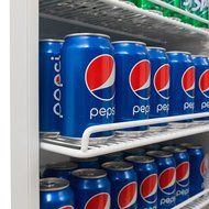 EdgeStar 14 Cu. Ft. Built-In Commercial Beverage Merchandiser - White and Stainless Steel N4