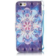 iPhone 6S Plus Case,iPhone 6 Plus Case,ikasus Glitter Diamond Colorful Painted PU Leather Flip Wallet Pouch Stand... N5