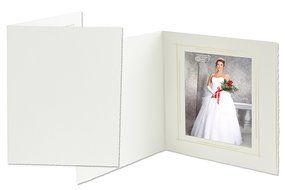 Tyndell White T-40 Photo Folder 6x8 (25 Pack)