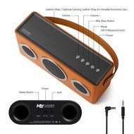 [Apple MFI Certified] GGMM M4 Leather Wireless Wi-Fi/Bluetooth/Multi-Room Play Speaker w/Rechargeable Battery... N6