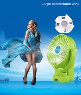 Alenca&reg; Fan Portable USB Rechargeable Hand Handheld Mini Fan For Laptop Computer Desk Desktop Table Floor Window...