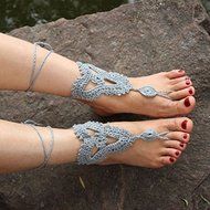 Candy Color Cute Sandals Crochet Cotton Foot Jewelry Anklet Bracelet Ankle Chain N5