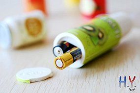 H.Y. TECH Super Cute Juice Style Mini Fan Perfect for Your Pocket (Kiwifruit Juice)