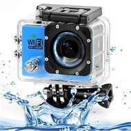 KingCool WiFi 12MP Full HD 1080P DVR Camcorder 2.0 inch 170 Degree Waterproof Sports Action Camera(Blue) N7