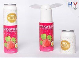 H.Y. TECH Super Cute Juice Style Mini Fan Perfect for Your Pocket (Kiwifruit Juice) N2