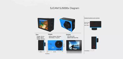 SJCAM SJ5000X Elite WiFi 4K 24fps 2K30fps Gyro Sports DV 2.0 LCD NTK96660 Diving 30m Waterproof Action Camera... N6