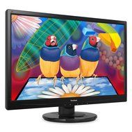 ViewSonic VA2246M-LED 22-Inch LED-Lit LCD Monitor (2-Pack) and AmazonBasics Dual Side-by-Side... N18
