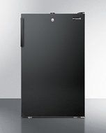 Summit FF521BL 20&quot; AccuCold Series Medical Compact Refrigerator with 4.1 cu. ft. Capacity Adjustable Glass Shelves...