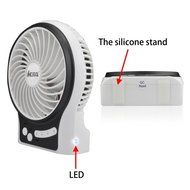 iKKEGOL Mini Portable Wireless Rechargeable Super Strong Wind Desk Fan W/ Rechargeable Battery - 3 Mode Wind Speed... N29