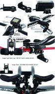 Out-front Bike Mount Type19 Pioneer Sgx-ca500 or Garmin Edge1000 + Gopro Camera [Rec-b0019-sgx2+gp] N3