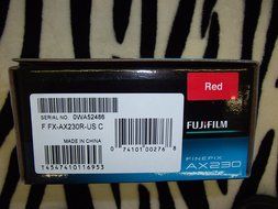 FUJIFILM FinePix AX230 12MP 5X Zoom HD Movie mode Digital Camera - Red