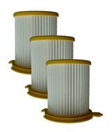 (3) Royal Dirt Devil F12 Pleated HEPA Canister Vision w/activated Charcoal, Vision, Outlast, Turbo, Swivel Vacuum...