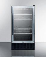 Summit SCR1841BADA 2.7 cu.ft. 18&quot; wide ADA compliant glass door refrigerator for built-in or freestanding use,... N4