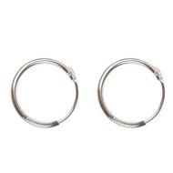 Popular Unisex Men Silver Plated Mini Huge Hoop Earrings Fashion Jewelry N2