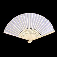 Chinese Folding Fan Retro Hand Fan Wedding Favors (White) N2