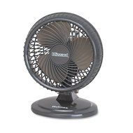Holmes HAOF87BLZ-UC Black Plastic Lil Blizzard 7&quot; Two-Speed Oscillating Personal Table Fan