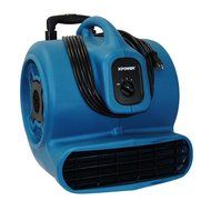 XPOWER P-800H 3/4 HP 3200 CFM 3 Speeds Professional Air Mover Careprt Dryer Fan with Telescopic Handle &amp; Wheels