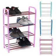 4 Tiers Shoes Display Storage Organizer Stainless Steel DIY Cabinet Towel Rack Stand Shelf Holder Unit Shelves N2