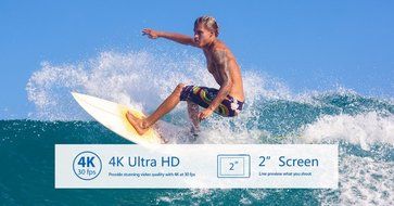 Original Sport camera H3 Ultra 4K HD 2.0" Dual Screen Action Camera Waterproof 30m 170D Lens Camera N2