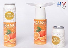 H.Y. TECH Super Cute Juice Style Mini Fan Perfect for Your Pocket (Kiwifruit Juice) N3