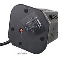 Safemore Power Strip Surge Protector Smart 8-Outlet with 4-USB Ports Socket Black N7
