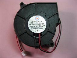 5 pcs Brushless DC Blower Fan 7530S 12V 2 Wires 75x75x30mm Sleeve-bearing Skywalking