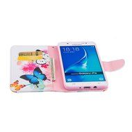 Galaxy J7 2016 Case,Galaxy J7 2016 Cover,ikasus Colorful Painted PU Leather Flip Wallet Pouch Stand Credit Card... N3