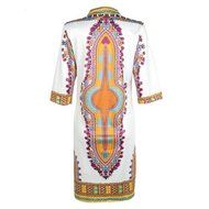 Women Dress,Haoricu Women Cloak African Print Dress Casual Straight Long Sleeve Dresses N3