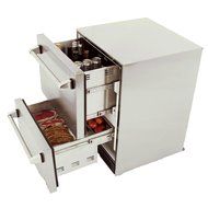 Luxor 4.5 Cu. Ft. Outdoor Refrigerator Drawers - Stainless Steel - Aht-od-rf2