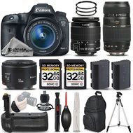 Canon EOS 7D Mark II Digital SLR Camera + Canon EF-S 18-55mm IS STM Lens + Canon 50mm 1.8 II Lens + Tamron 70-...