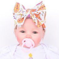 Newborn Infant Toddler Girls Baby Stripe Bowknot Beanie Hat Comfys Hospital Cap N8