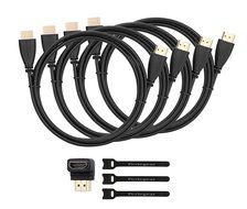 Perlegear Slim Flexible HDMI Cable (6 Feet) - High-Speed Supports 3D, Ethernet, 1080P and Audio Return Channel N5