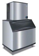 Manitowoc ID-1202A_B-970_K-00370 1100 Lb Air Cooled Full Cube Ice Machine w/ Storage Bin